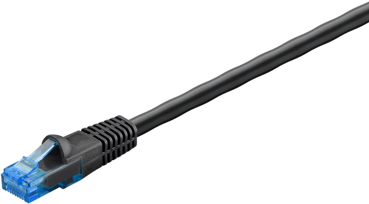 CAT 6A Outdoor-Patchkabel, U/UTP, schwarz