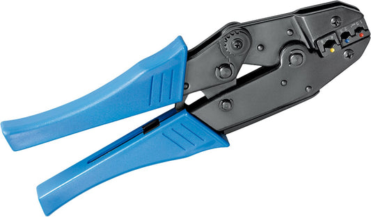 Crimping pliers for insulated cable lugs