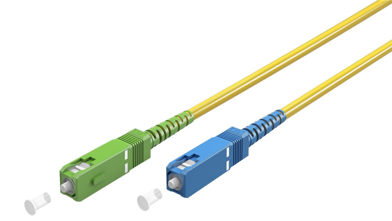 Glasfaserkabel (FTTH), Singlemode (OS2) Yellow, (Simplex), 2 m