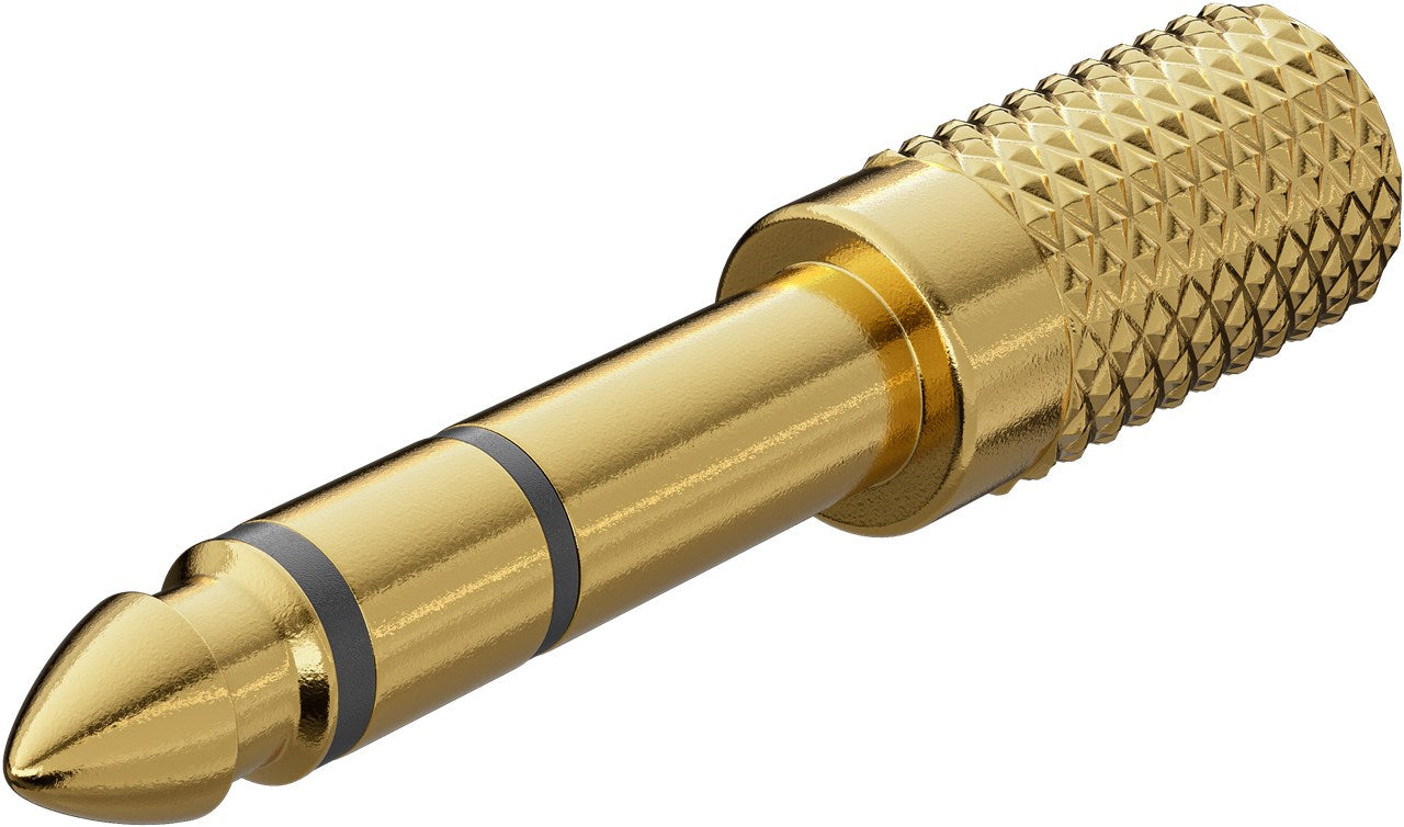 Kopfhörer-Adapter Klinke 6,35mm zu 3,5mm (vergoldet)