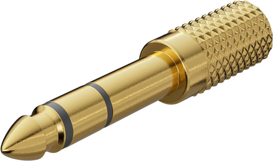 Kopfhörer-Adapter Klinke 6,35mm zu 3,5mm (vergoldet)