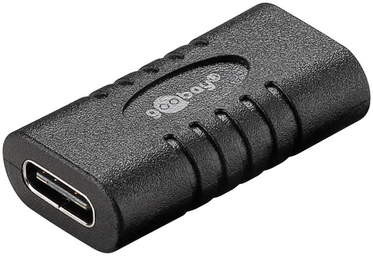 Adapter USB-C™ auf USB-C™, Kupplung, schwarz