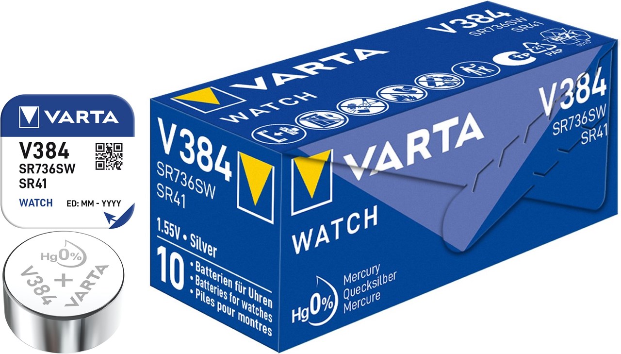SR41 (384) Batterie, 10 Stk. in Box
