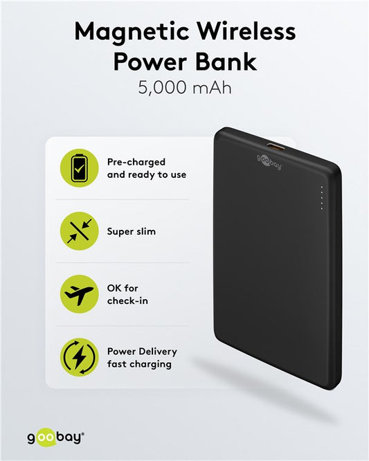 Magnetische Wireless Powerbank 5.000 mAh