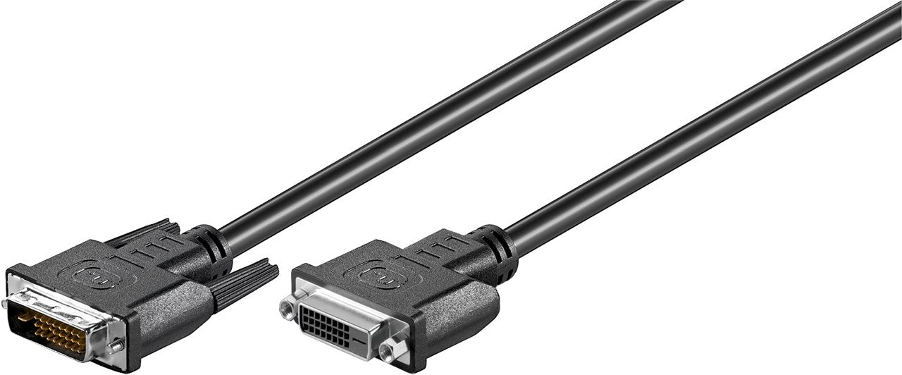 DVI-D Full HD-Verlängerungskabel Dual Link, vernickelt