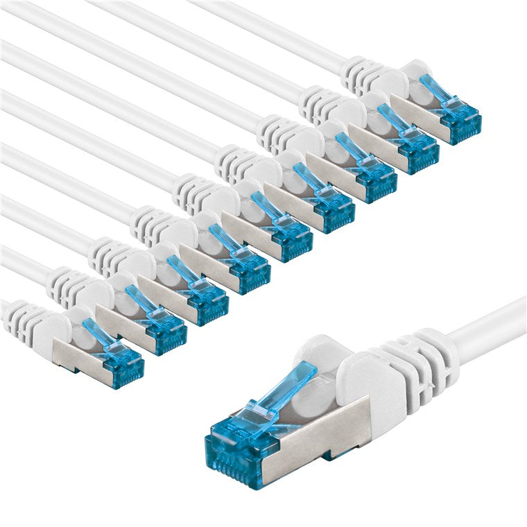 CAT 6A Patchkabel, S/FTP (PiMF), 3 m, , 10er-Set