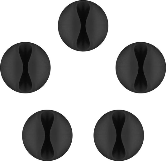 Cable management 1-slot, black