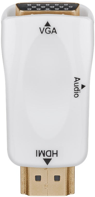 Compact HDMI™/VGA adapter including audio, gold-plated