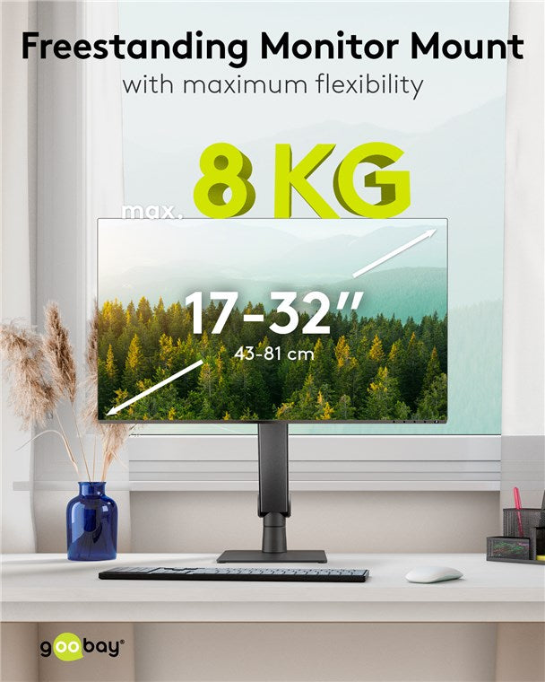 Freistehende Single-Monitorhalterung