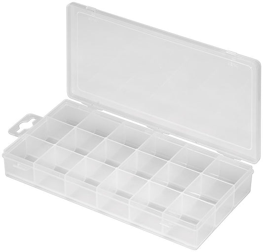 Assortment box with 18 compartments