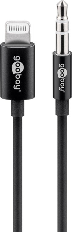 Apple Lightning audio connection cable (3.5mm), 1 m, black