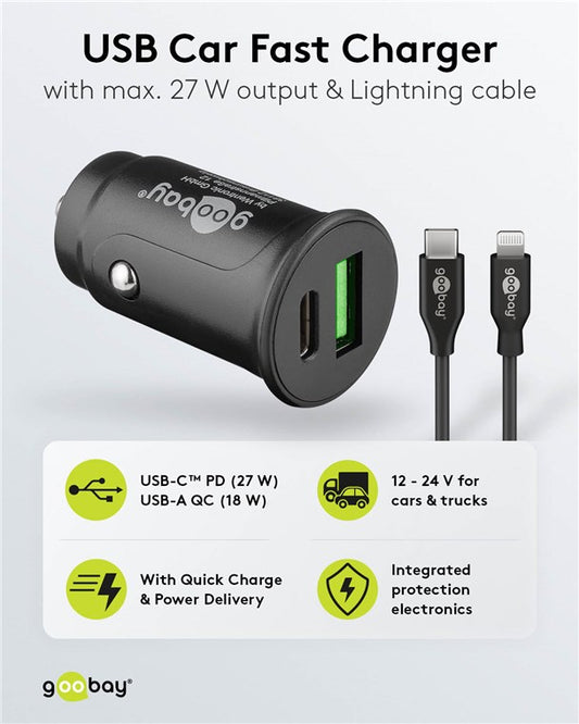 Dual-USB Auto-Schnellladeset USB-C™ (27 W)