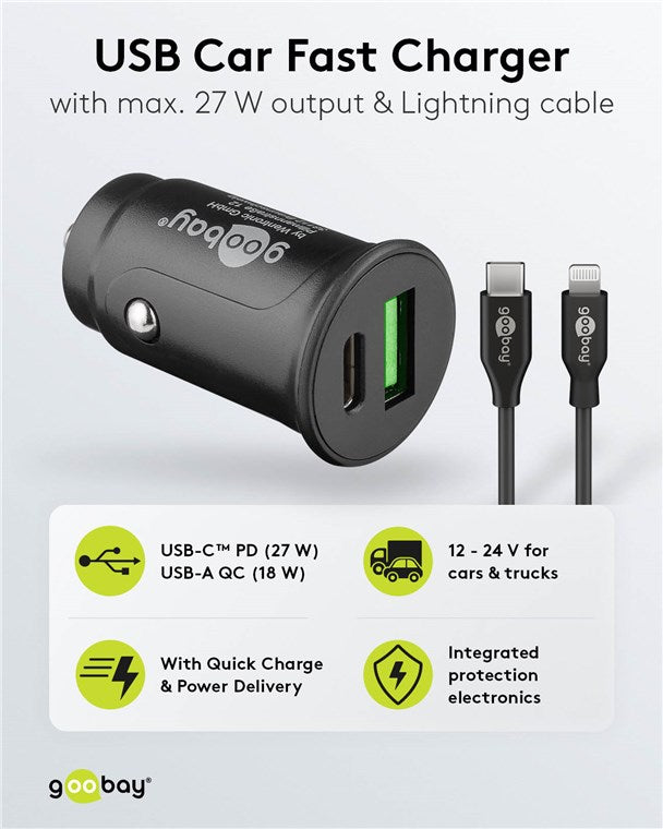 Dual-USB Auto-Schnellladeset USB-C™ (27 W)