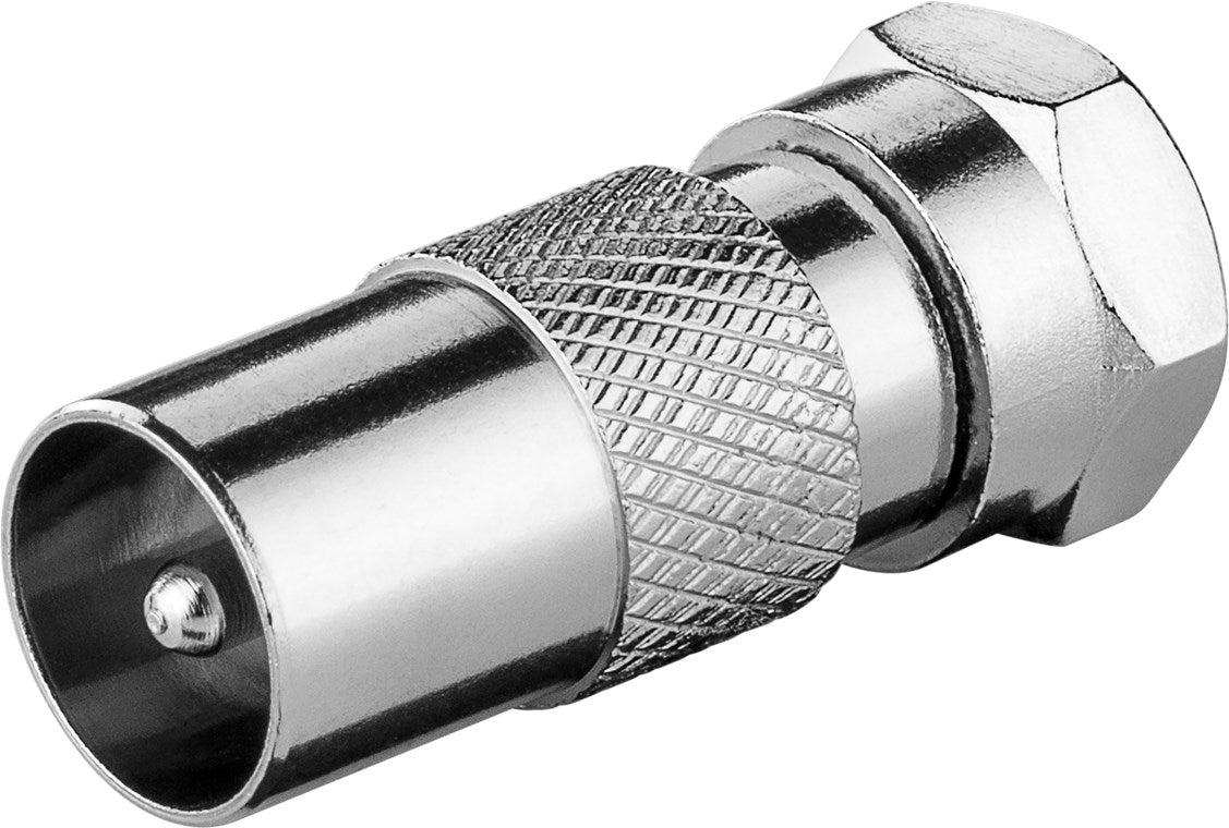 F-Adapter: F-Stecker > Koax-Stecker