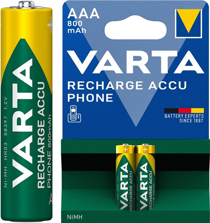 AAA (Micro)/HR03 (58398) Akku - 800 mAh, 2 Stk. im Blister