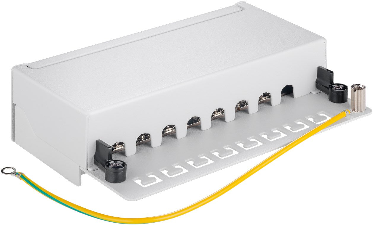 CAT 5e Mini/Desktop Patch Panel, 8 Port, (1 HE)
