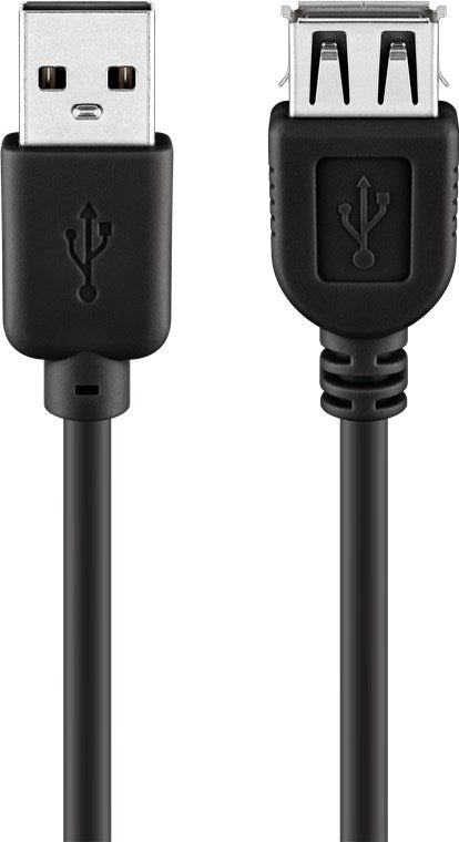 USB-A-Verlängerung, 5 m, schwarz
