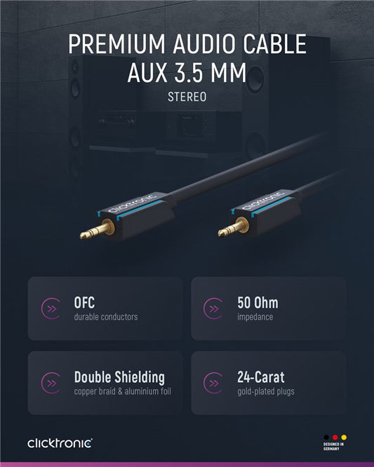 3,5-mm-AUX-Kabel, stereo