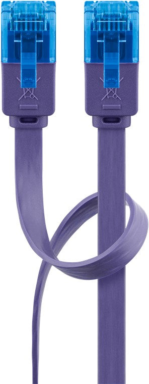 CAT 6A Flach-Patchkabel, U/UTP, violett