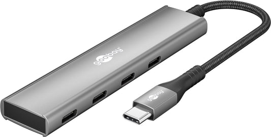 Slim 4-Port USB-Hub, USB-C™ auf USB-C™, 5 Gbit/s