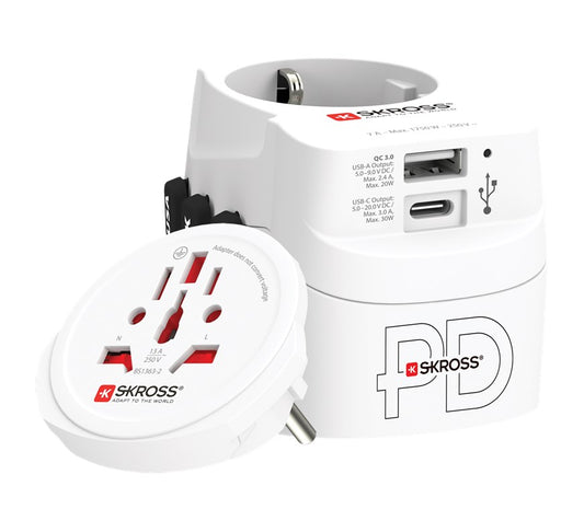 World Adapter PRO Light USB AC30PD