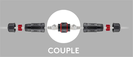 Outdoor (IP68) RJ45 Netzwerkkabel-Verbinder, CAT 6
