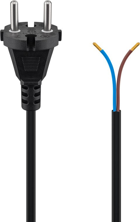 Universal vacuum cleaner connection cable 7.5 m, black