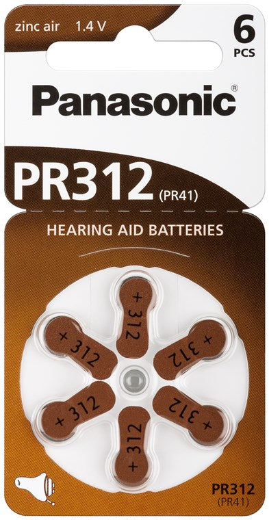 V312/PR41 (PR312) Batterie, 6 Stk. im Blister