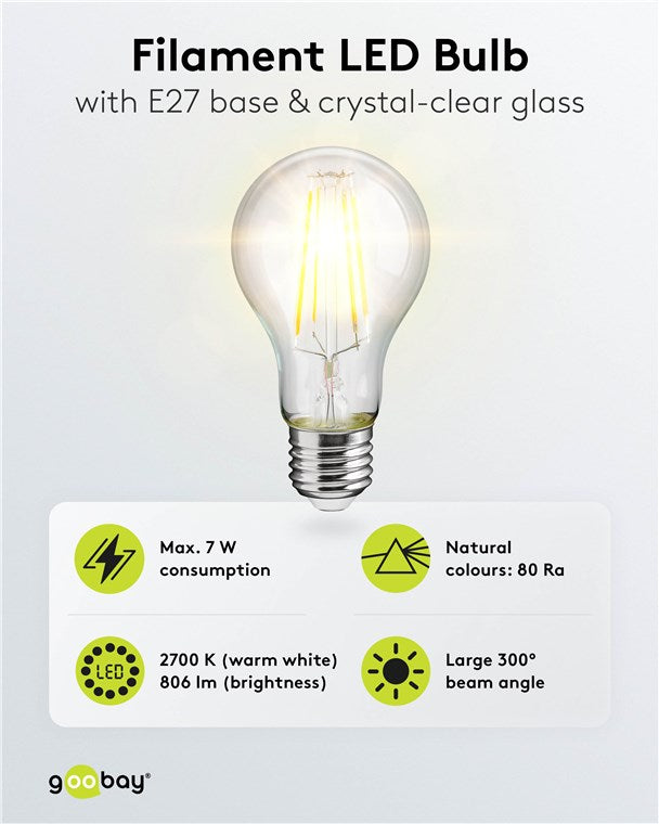 Filament-LED-Birne, 7 W