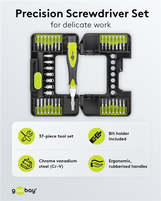 37 piece precision screwdriver set