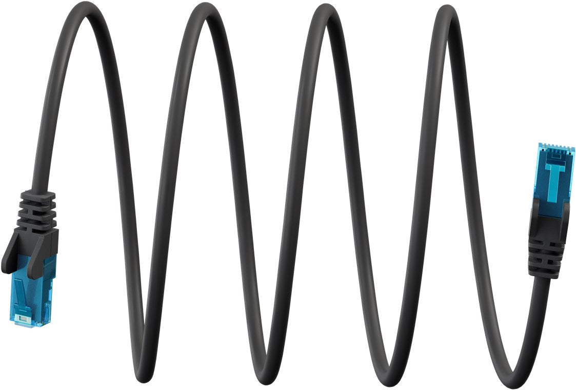Ultraflexibles CAT 6A Patchkabel U/UTP, schwarz