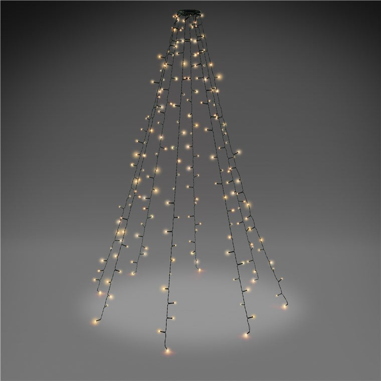 200 LED-Baummantel mit Ring, 8x 1,5 m