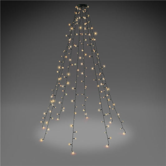 200 LED-Baummantel mit Ring, 8x 1,5 m