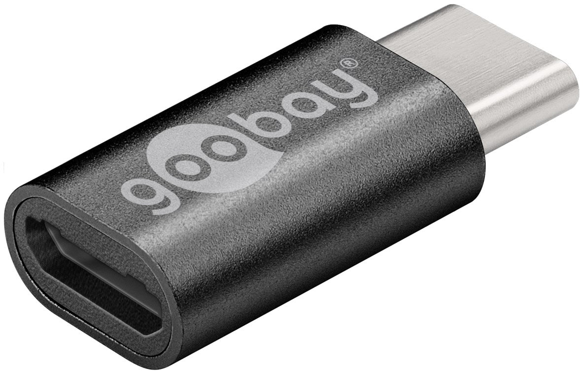 USB-Adapter Micro-USB auf USB-C™, grau