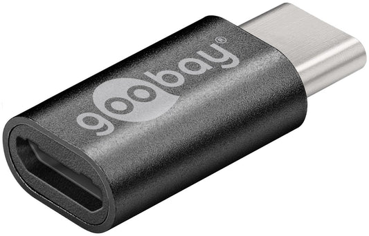 USB-Adapter Micro-USB auf USB-C™, grau