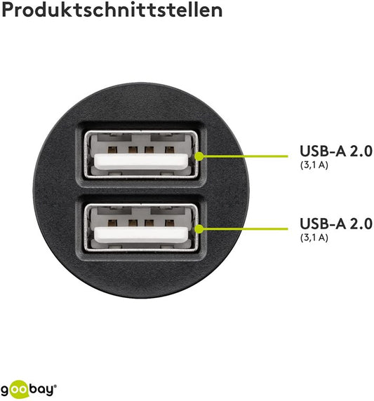 Dual-USB Auto-Ladegerät (15,5 W)
