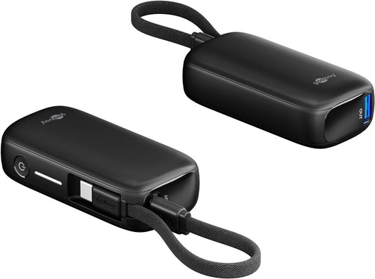 Powerbank 5.000 mAh mit integriertem USB-C™-Kabel