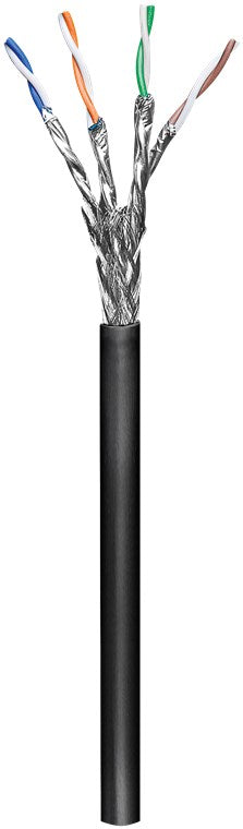 CAT 6 Outdoor-Netzwerkkabel, S/FTP (PiMF), schwarz