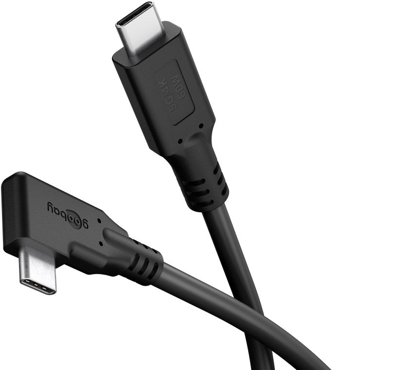 USB-C™-Kabel 90°, 2 m, schwarz