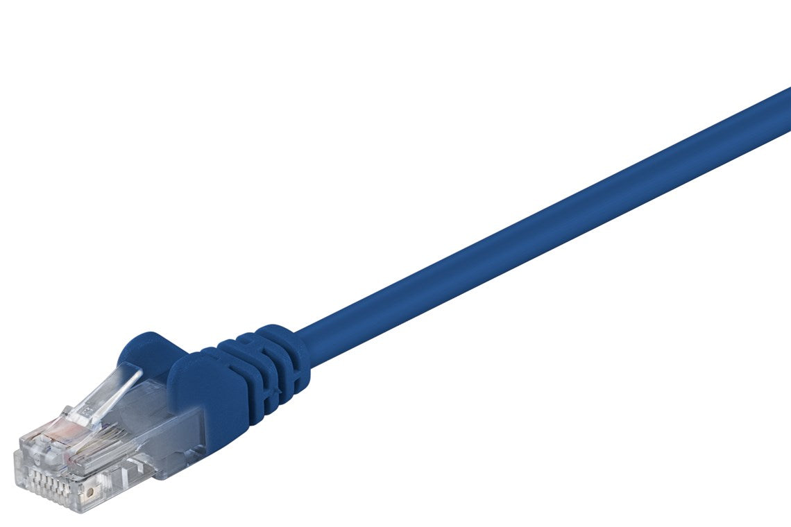 CAT 5e patch cable, U/UTP, blue