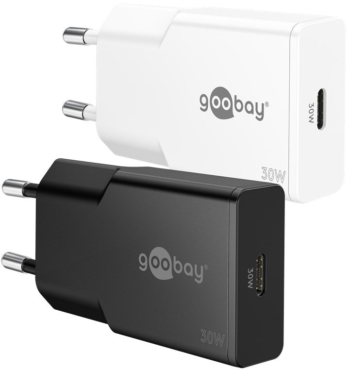 USB-C™ PD GaN Schnellladegerät Slim (30 W) schwarz