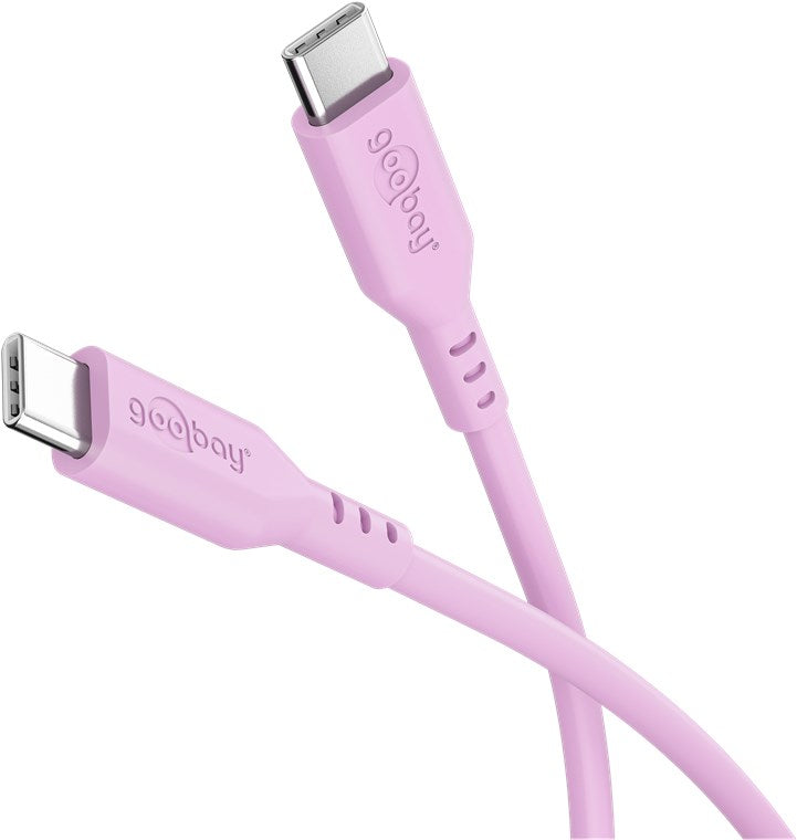 USB-C™-Silikonkabel, 1,5 m, Pink
