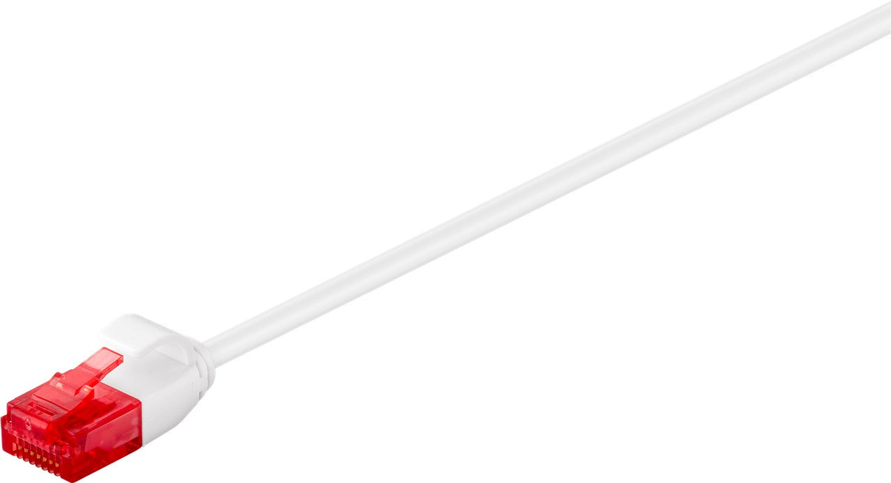 CAT 6 Slim-Patchkabel, U/UTP, weiß