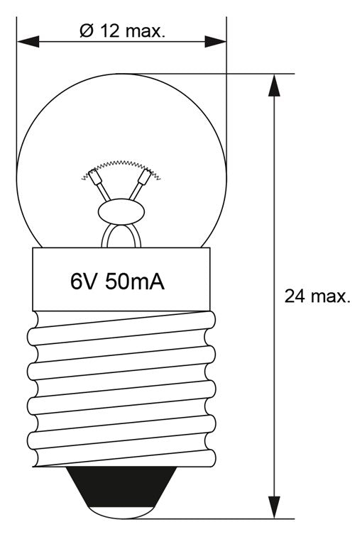 Taschenlampen-Kugel, 0,3 W