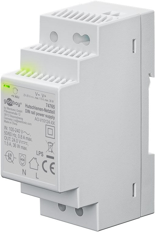 Hutschienen-Netzteil (DIN-Rail) 24 V (DC), 1,5 A, 36 W