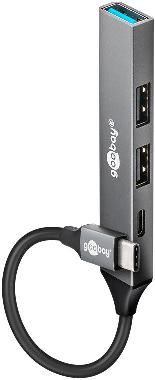 Slim 4-Port USB-Hub, USB-C™ auf USB-C™/USB-A, 5 Gbit/s