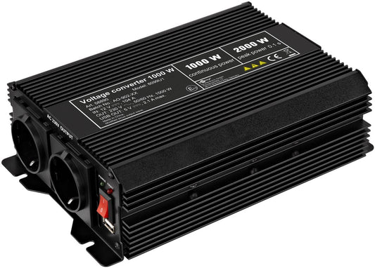 Kfz-Spannungswandler DC/AC (12 V - 230 V/1000 W)