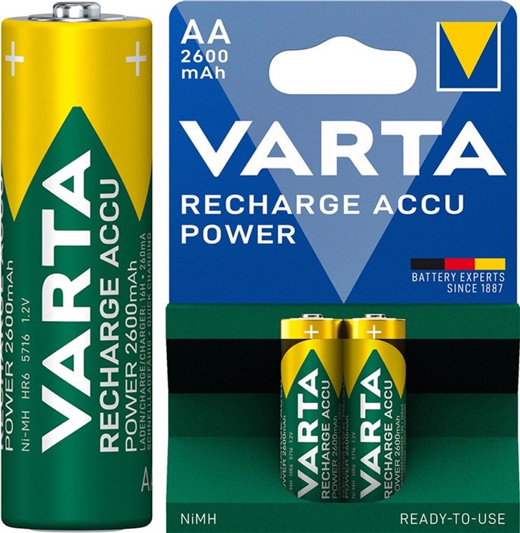 AA (Mignon)/HR6 (5716) Akku - 2600 mAh, 2 Stk. im Blister