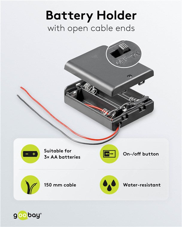3x AA (Mignon) Batteriehalter