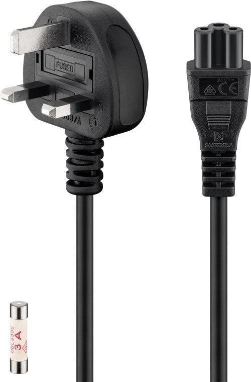 Anschlusskabel UK, 1,8 m, schwarz, (3*0,75 mm²)